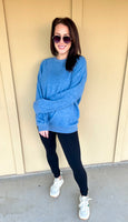 Soft Blue Oversized Pullover
