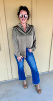 Olive Sparkle Blouse