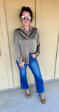 Olive Sparkle Blouse