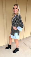 Black Striped Dress