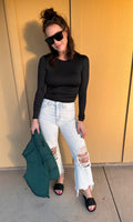 Black Layering Fitted Top
