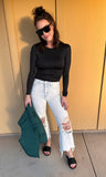 Black Layering Fitted Top