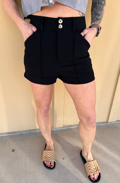 Black Dress Shorts