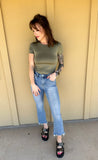Sage Cap-Sleeve Thong Bodysuit