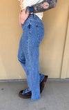 Risen Side Slit Denim