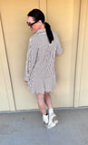 Ivory Striped Dress
