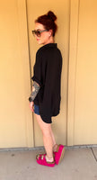 Black Oversized Top