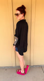 Black Oversized Top
