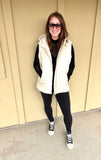Cream Hooded Vest