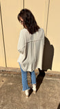 Cream Oversized Button-Up