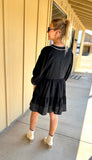 Black Embroidery Dress