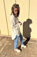 Cream Oversized Button-Up