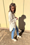 Cream Oversized Button-Up