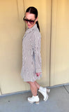 Ivory Striped Dress