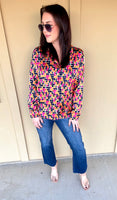 Satin Dot Blouse