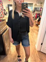 Black Oversized Top