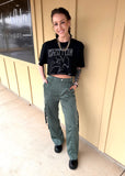 Satin Cargo Pants