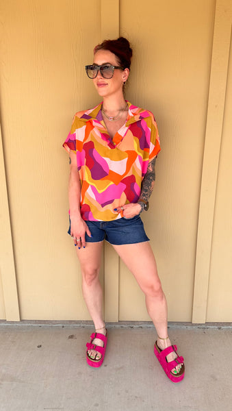 Summer Multi Color Top