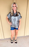 Black Shimmer Blouse