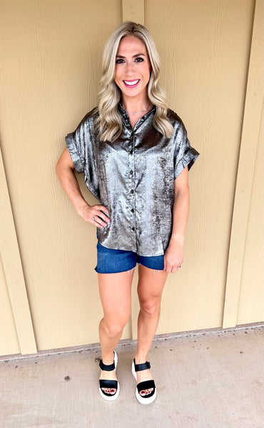 Black Shimmer Blouse