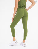 Green 3/4 Length Leggings